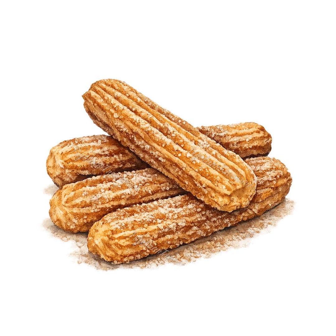 20 Mexican Food: Churros Clipart – Deliciously Sweet Watercolor Pngs ...