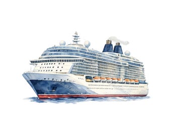 20 Cruise Clipart – Nautical Watercolor Wonders, Transparent Pngs For Scrapbooking, Card Making & Digital Art Magic, Transparent Background