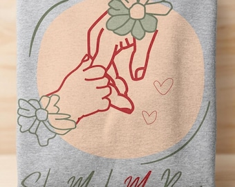 She Made Me Brave, Sentimental Mother’s Day PNG bundle, floral mama Gift (9 Designs)