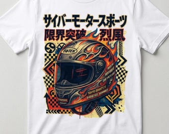 Cyberpunk Racing PNG Bundle, Japanese Streetwear Anime Dragon Designs (Digital Download)