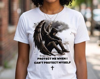 Broken Angel Christian Shirt PNG, Faith Design Sublimation, Religious Streetwear (Digital Download)