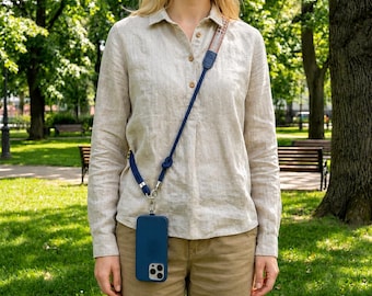 Crossbody Phone Strap , Wide Strap ,Comfortable No Choke, Adjustable Boho Camera Strap