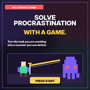 Procrastination Killer Game | Gamified Focus Timer | ADHD Productivity Tool | Not a Boring Planner | Digital Download
