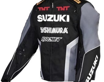 Suzuki Yoshimura Mesh Motorcycle Jacket – Breathable Riding Style Biker,  Summer Riding Gear