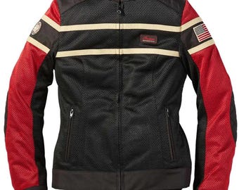 Indian Motorcycle Women’s Arlington Mesh Riding  Jacket, Breathable Biker Jacket, Protective Summer Gear