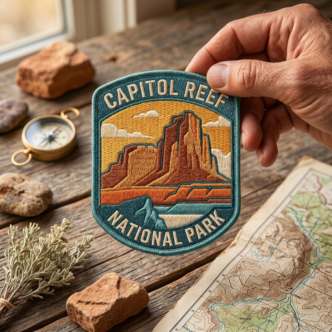 Patch Ree Capitol Reef National Park Embroidered Patch Utah Souvenir Iron on ...