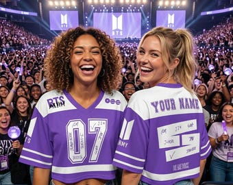 Custom BTS Crop Basketball Jersey Inspired by Arirang, Gift for Bangtan Fans, Bangtan V-Neck Tee, BTS World Tour 2026 Merch Army Outfit