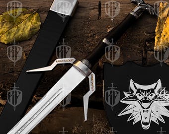 Handmade Witcher 3 Sword, Geralt of Rivia Master Sword Replica, Witcher Wild Hunt Steel Sword, Cosplay Prop Fantasy Weapon, Gift for Him