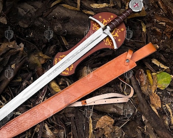 Faithkeeper Sword Knights Templar Replica – Stainless Steel Medieval Fantasy Display Sword