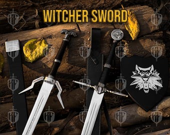 Handmade Witcher 3 Sword, Master Steel Sword Replica, Geralt of Rivia Sword, Fantasy Cosplay Weapon, Witcher Prop Sword, Personalized Gift