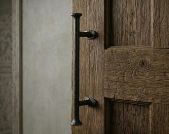 Cast Iron Rustic Handles, Barn door pulls, Antique Black Drawer Pulls, Farmhouse Hardware