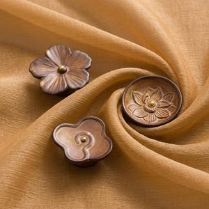 Ceramic Flower Cabinet Knobs Vintage Floral Drawer Knob Rustic Kitchen Cupboard Knob