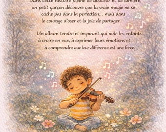 Livre numérique enfant – Léo et la Mélodie Magique – Histoire sur la confiance en soi et la créativité – PDF à télécharger