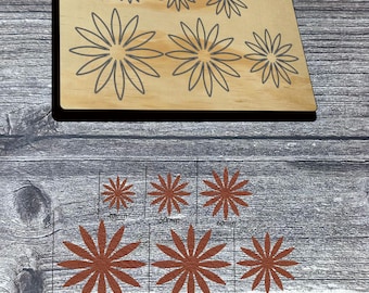 Bloemhanger hangende decoratie lederen stansvorm set lederen stansmessen