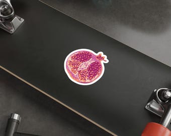 Lesbian Pride | Pomegranate Die-Cut Sticker |  Subtle pride flag