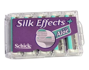 Paquete de 5 recambios de cuchillas de afeitar Schick Silk Effects Plus para mujer, nuevos, sin empaque.
