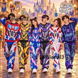 Transformers Halloween-Kostüm-Hoodie, Halloween-Cosplay-Outfit, Familienkostüm, Geschenk für einen Ausflug ins Magic Kingdom für Sohn und Tochter