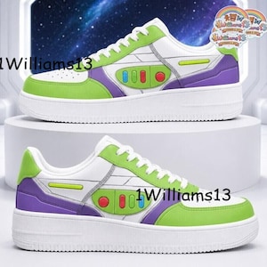 Zapatillas Buzz Lightyear, Zapatillas bajas de guardián espacial, Calzado deportivo de personajes de ciencia ficción, Zapatos de dibujos animados, Regalo de cumpleaños para él/ella