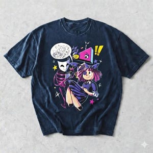 Comfort Colors Gangle And Ragatha Shirt, The Amazing Digital Circus Shirt, Caine is Watching Tee,Funny Pomni and Jax Glitch Core Retro Shirt