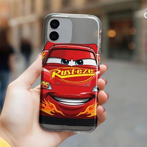 Cars Lightning Mcqueen Phone Case, Disneyland Pixar Phone Cover, Rust-Eze Car Protector, Disneyland Cars Accessory, Gift for Movie Fan