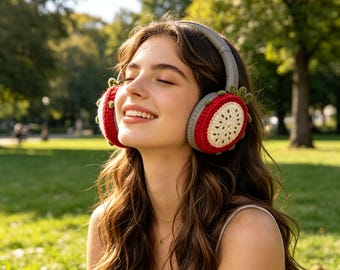 Fundas para auriculares hechas a mano con diseño de fruta del dragón, un bonito accesorio para AirPods Max.