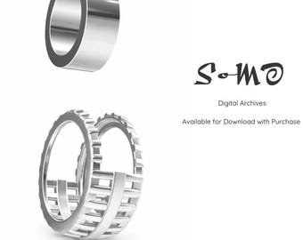 テックリングカバーSTLファイル – サイズ7 スマートリングエンハンサー（プリント＆キャスト対応）