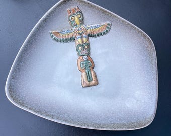 vintage ceramic catch all west coast Native American Canada