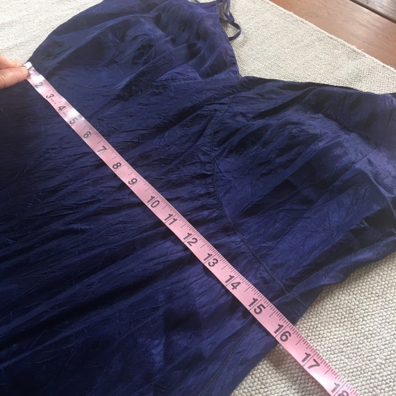 Vintage navy blue slip 30s-40’s medium - image 3