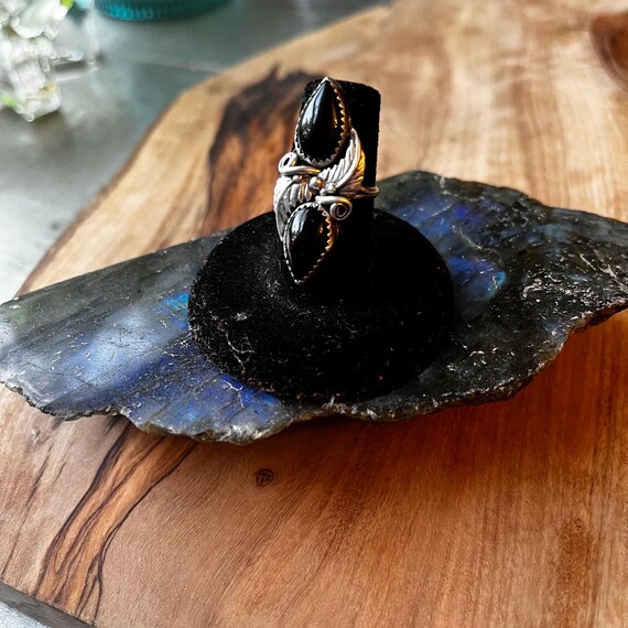 Native American onyx ring - image 1