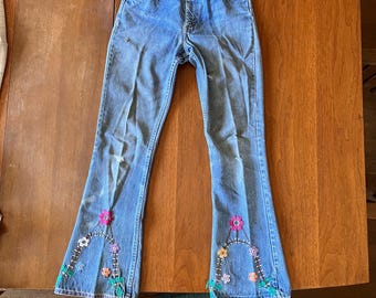 vintage authentic hippie bell bottom Levi’s orange label