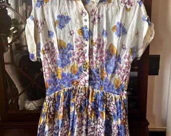 vintage floral print dress