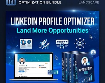 LinkedIn Profile Optimization Bundle - Personal Branding Templates, Connection Scripts & Job Search Tools