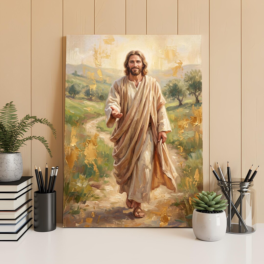 Jesus Walking Toward You Printable, Christian Wall Art, Faith ...