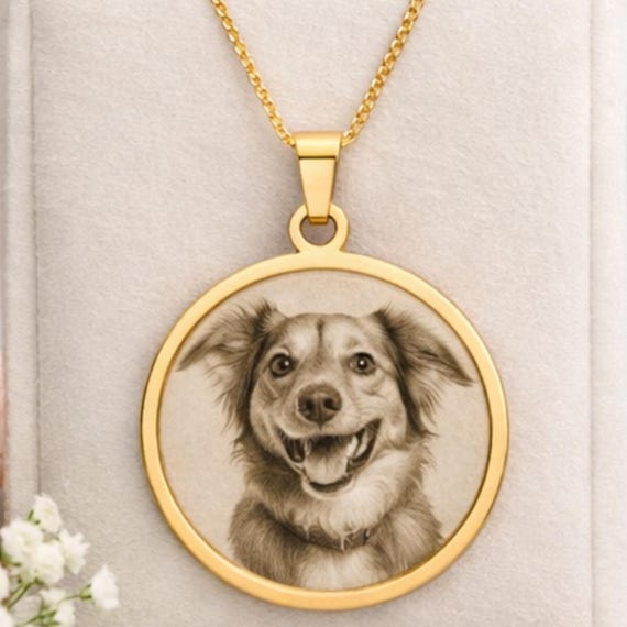 Custom Photo Round Pendant | Personalized Photo Necklace, Memorial Keepsakes