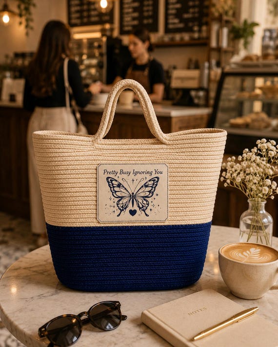 Handwoven shoulder bag | Personalized Woven Tote | Custom Name Bag for Her | Everyday Carryall