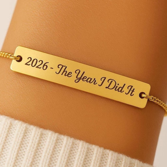 Personalized Class of 2026 Gift Year Bracelet | Meaningful grade gift for Her | High School & College Graduation Jewelry
