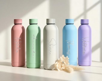 Bouteille d'eau de sport isolée personnalisée Gobelet en acier inoxydable personnalisé Cadeaux de demoiselle d'honneur Cadeau pour maman et son enterrement de vie de jeune fille