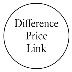 Puede incluir: Un gráfico circular con un borde negro fino sobre un fondo blanco. El centro contiene el texto negro Difference, Price y Link, cada uno en una línea separada, escrito en un estilo de fuente serif estándar.