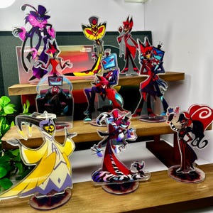 Hazbin Hotel Acrylic Standee: Alastor Vox Charlie Stand Fans Gift