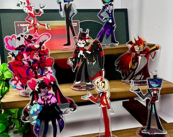 Hazbin Hotel Acrylic Standee: Charlie Alastor TV Demon Desk Decor Art Collection