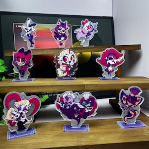 Hazbin Hotel Acrylic Standee: Alastor Vox Miniature version of anime display stand