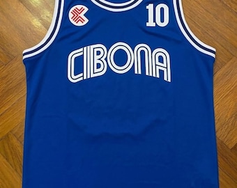 Camiseta de baloncesto Drazen Petrovic #10 Cibona Zagreb Croacia con nombres personalizados, talla adulto