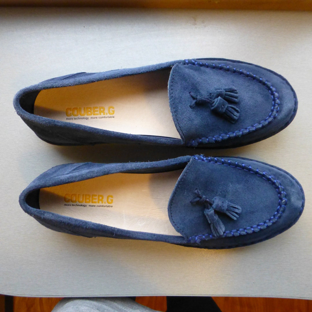 New Couber G Loafers Shoes in New Conditionbluenatural Thick Etsy