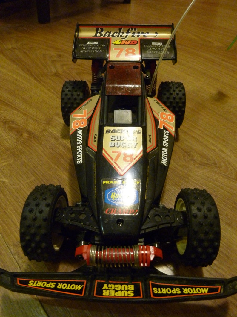 Vintage 80's Nikko Japan 4WD Frame Buggy Backfire Racing Radio Control