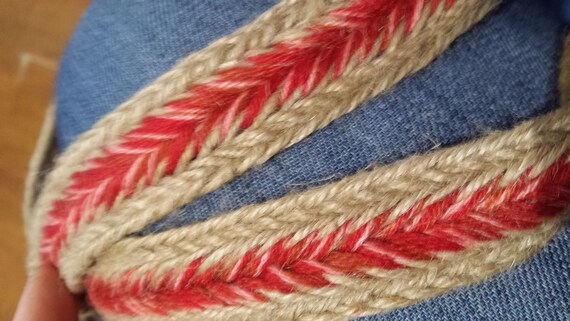 Vintage 1970s worn in light brown and red + some p