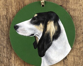 Ariégeois Ornement Chien Peinture Chien Amant Cadeau Ariégeois Peinture Chien Ornement de Noël Ariege Hound Ornement de Noël Ariégeois Chien Cadeau