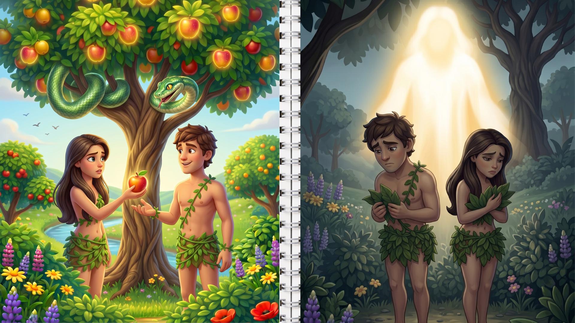 The Garden of Eden / God’s First Creation Story / Adam and Eve - Etsy ...