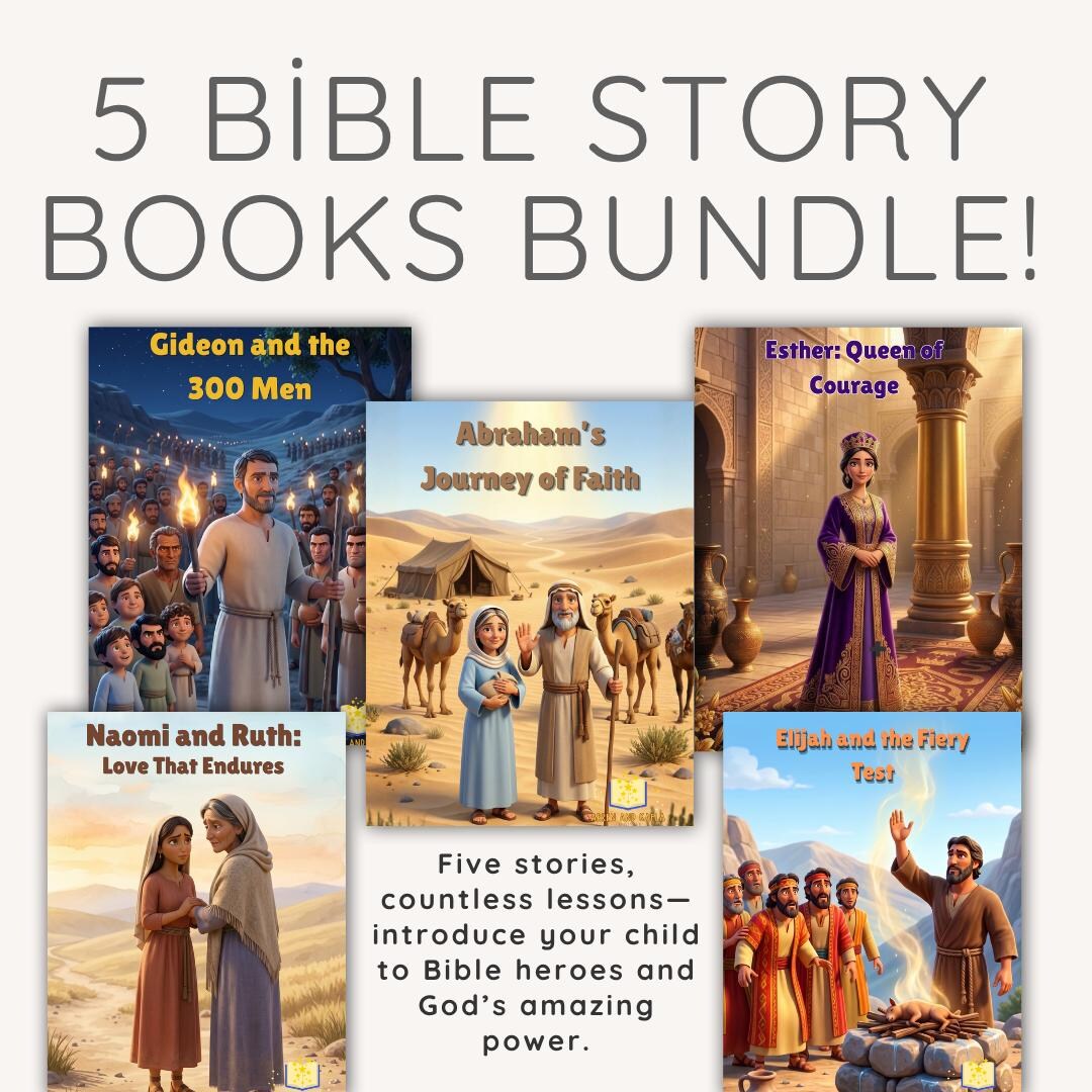 Elijah Ruth Bible Stories for Children – Elijah, Abraham, Ruth, Naomi, Esther, and ...