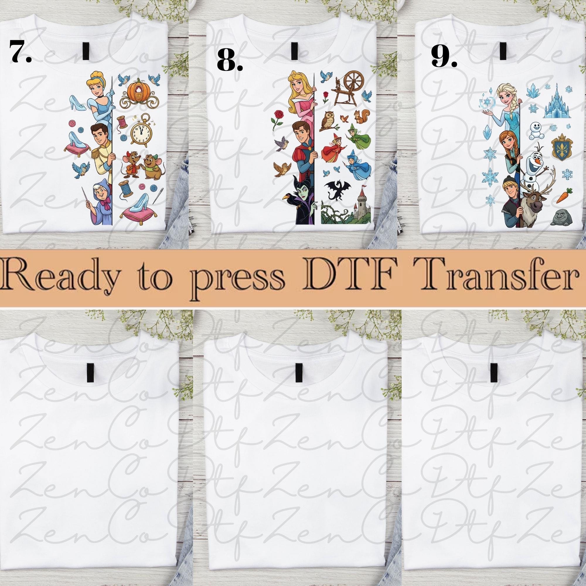 Princess Squad Ready to Press, Disney Heat Transfer, Princess DTF ...