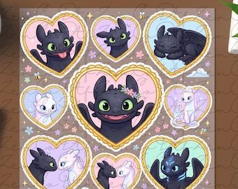 How To Train Your Dragon Friends Ready To Press, Epic Universe Toothless DTF Transfer, How to Train Your Dragon DTF, Disney Night Fury Shirt